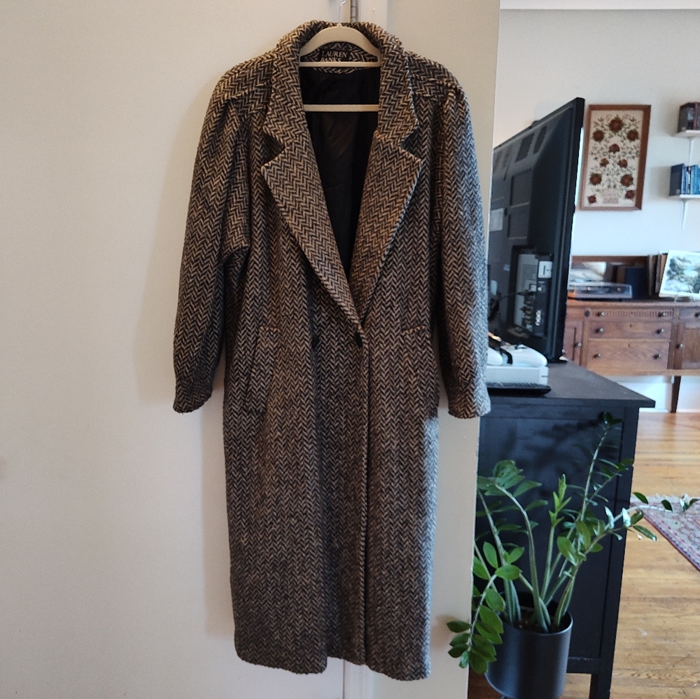 Vintage Herringbone Coat